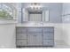 Bright bathroom featuring a mirror, sink, and cabinet at 6288 Buttonwood Dr, Noblesville, IN 46062