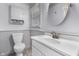 Bright bathroom featuring updated vanity, sink, and classic fixtures at 6288 Buttonwood Dr, Noblesville, IN 46062