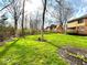 Spacious backyard featuring a large lawn, providing ample space for recreation and relaxation in a serene outdoor setting at 7621 Forest Dr, Fishers, IN 46038