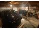 Spacious garage with room for two cars and plenty of storage space for tools and equipment at 7916 N Lasalle Rd, Morgantown, IN 46160