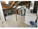 Unfinished basement area with open ceiling and utility equipment provides storage space at 8310 Goat Hollow Rd, Martinsville, IN 46151