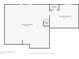 Floor plan of basement showing layout of finished and unfinished areas and bathroom at 8310 Goat Hollow Rd, Martinsville, IN 46151