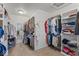 Spacious walk-in closet with custom shelving and ample room for storage at 9950 Sugarleaf Pl, Fishers, IN 46038