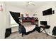 Bedroom with bunk beds, TV and window for natural light at 998 Cass Dr, Franklin, IN 46131