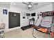 Game room featuring a basketball game, dartboard and treadmill at 998 Cass Dr, Franklin, IN 46131