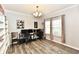 Large office space with great lighting, a large desk setup, and modern flooring at 998 Cass Dr, Franklin, IN 46131