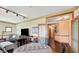 Open-concept living area with hardwood floors, stylish furnishings, and ample natural light at 1026 Jackson St, Columbus, IN 47201