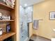 Spa-like shower with elegant tile work and modern fixtures, creating a luxurious space for relaxation and rejuvenation at 1026 Jackson St, Columbus, IN 47201