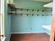 A room with floating shelves ready for organizing and storage at 107 Camelia Ct, Mooresville, IN 46158