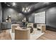 Modern bar area with sleek cabinets and comfortable seating, ideal for entertaining in style at 11064 Hamilton Run, Zionsville, IN 46077