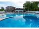 Large outdoor pool with ample seating and views of the surrounding property, perfect for relaxation at 11064 Hamilton Run, Zionsville, IN 46077