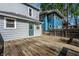 Spacious wooden backyard deck, ideal for outdoor entertainment and gatherings at 1205 N Oxford St, Indianapolis, IN 46201