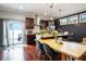 Modern kitchen featuring stainless steel appliances and dark wooden cabinets at 1808 E 11Th St, Indianapolis, IN 46201