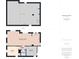 Detailed floorplan showcasing the layout of the home, including room dimensions and total area at 2314 Walnut St, Anderson, IN 46016