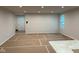 Bright living room featuring recessed lighting, white walls and space for customization at 2334 Black Rock Cir, Lebanon, IN 46052