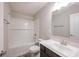 Bathroom featuring a shower and bathtub combo at 2628 Lamar Dr, Whitestown, IN 46075