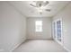 Bonus room with neutral carpet, window views and French doors at 2628 Lamar Dr, Whitestown, IN 46075