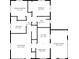 A detailed floor plan showing the layout of the house, including the room dimensions at 268 S Grant Ave, Indianapolis, IN 46201