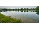 Water view; serene backyard lake view enhances the property's appeal and provides a tranquil escape at 2823 Somerset Bay, Indianapolis, IN 46240