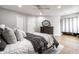 Bedroom featuring hardwood floors, large window and neutral decor at 2823 Somerset Bay, Indianapolis, IN 46240