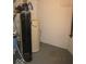 Basement storage with utility equipment against cinder block walls at 3008 W Grace Ln, Muncie, IN 47304