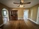 Dining room featuring classic wood floors and ample natural light at 315 W High St, Pendleton, IN 46064