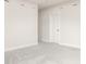 A modern bedroom with neutral paint, white trim, carpeting, and ample space at 401 Jersey St, Westfield, IN 46074