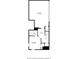 First floor plan featuring a garage, bedroom, bath, and hall at 401 Jersey St, Westfield, IN 46074