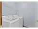 Laundry room featuring a modern washer and dryer at 4195 Knollwood Ct, Franklin, IN 46131