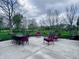 Spacious patio with ample seating provides an ideal outdoor gathering space at 4284 E County Road 100 S, Avon, IN 46123
