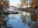 Waterfront property with serene view of the lake and boat docks, providing direct access to water activities at 448 Tamarack Ln, Noblesville, IN 46062