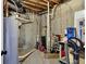 Unfinished basement with exposed utilities, and potential for customization at 5942 Tioga Ct, Bargersville, IN 46106
