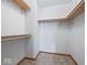 Walk-in closet with built-in shelving at 6086 W 850 S, Edinburgh, IN 46124