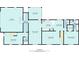 Detailed floor plan showcasing the layout, room dimensions, and total square footage of the home at 6086 W 850 S, Edinburgh, IN 46124