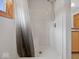 Shower stall with modern fixtures and decor at 6086 W 850 S, Edinburgh, IN 46124