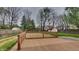 Wooden deck overlooking the backyard, with a fenced perimeter at 6420 Greenspire Pl, Indianapolis, IN 46221
