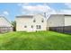 Large backyard with green grass and a fenced perimeter at 6837 W Burlington Dr, McCordsville, IN 46055