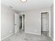 Bedroom with neutral walls, carpet, and access to the bathroom and closet at 6837 W Burlington Dr, McCordsville, IN 46055