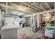 Unfinished basement featuring laundry area and ample storage space at 844 N Emerson Ave, Indianapolis, IN 46219