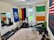 Carpeted exercise room equipped with treadmill, bike, bench and free weights at 1112 W Nature Pointe Ln, Muncie, IN 47304