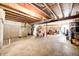 Spacious unfinished basement with exposed ceiling, ready for your custom renovation and design at 11121 Godfrey Dr, Noblesville, IN 46060