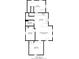Floorplan featuring measurements of the kitchen, living room, and bedrooms at 1215 N Pershing Ave, Indianapolis, IN 46222