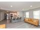 Spacious living room with an open floor plan and modern finishes at 1215 N Pershing Ave, Indianapolis, IN 46222
