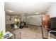 Spacious three car garage with ample room for storage and featuring extra cabinet and counter space at 1297 Morningside Dr, Greenfield, IN 46140