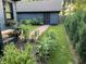 Spacious backyard featuring lush greenery, garden beds, and a well-maintained lawn at 2161 N Pennsylvania N St, Indianapolis, IN 46202