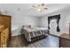 Bedroom with wood-look floors and neutral decor at 223 Grove St, Greenfield, IN 46140