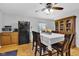 Dining room with wood floors, dining table and natural light at 223 Grove St, Greenfield, IN 46140