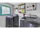 Laundry Room featuring modern washer and dryer and shelving at 223 Grove St, Greenfield, IN 46140