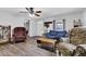 Inviting living room with hardwood floors and comfortable furniture arrangement at 223 Grove St, Greenfield, IN 46140