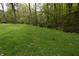 View of a sprawling green backyard with lush trees providing privacy at 3282 S Conservation Club Rd, Morgantown, IN 46160